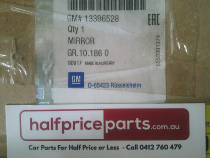 Holden Astra J Genuine Left Hand Outer Mirror Heated Glass New Part