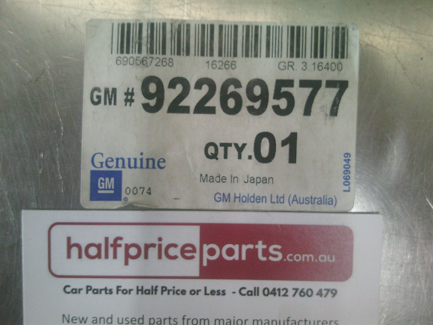 Holden VE/VF Commodore Genuine Gas Filter Housing ASM - New Part