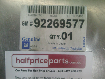Holden VE/VF Commodore Genuine Gas Filter Housing ASM - New Part