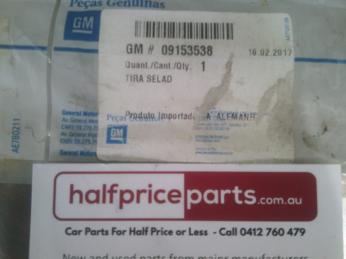 Holden AH Astra Genuine Right Hand Rear Weatherstrip New Part