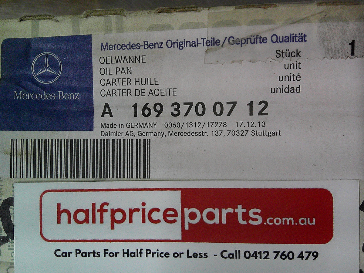 Mercedes Benz A-Class/B-Class Genuine Transmission Oil Pan New Part