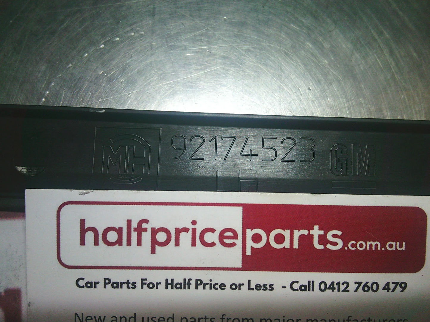 Holden HSV VE/WM Statesman Genuine Left Hand Rear Bumper Rub Strip (Pitch Black) New Part