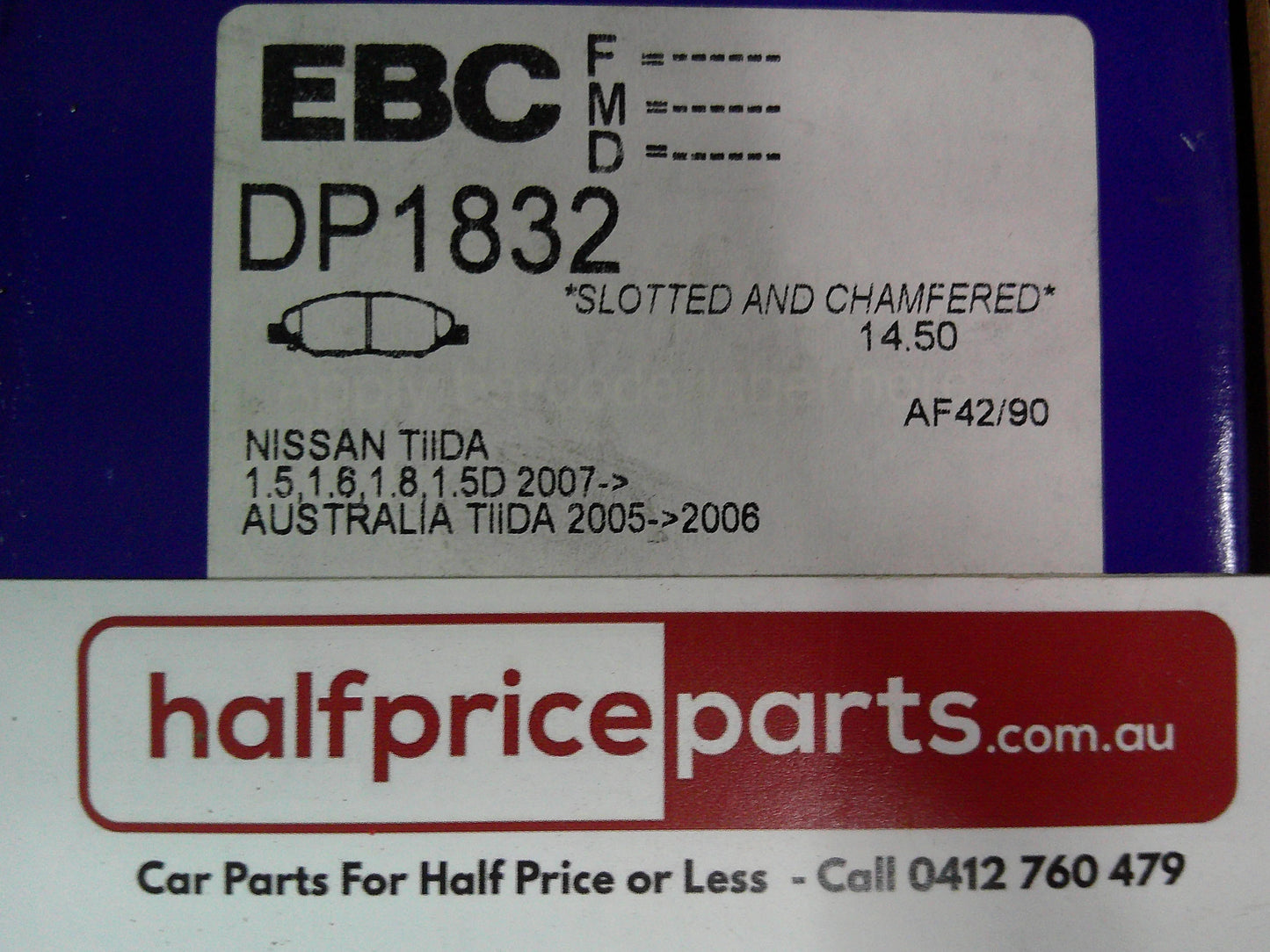 EBC Ultimax Nissan Tiida Front Brake Pad Set New Part