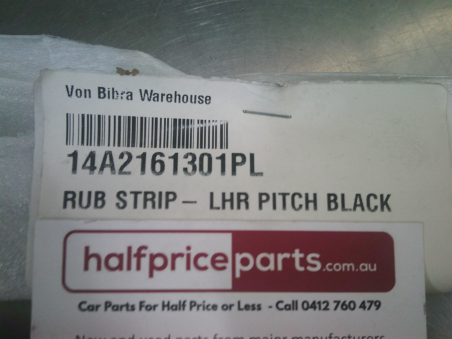 Holden HSV VE/WM Statesman Genuine Left Hand Rear Bumper Rub Strip (Pitch Black) New Part