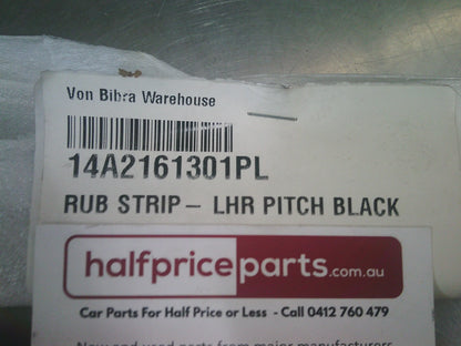 Holden HSV VE/WM Statesman Genuine Left Hand Rear Bumper Rub Strip (Pitch Black) New Part