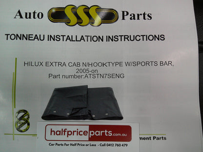 Toyota N70 Hilux Extra Cab Suits SR5 Sports Bar Tub Tonneau Kit (Bungee Clips) New Part