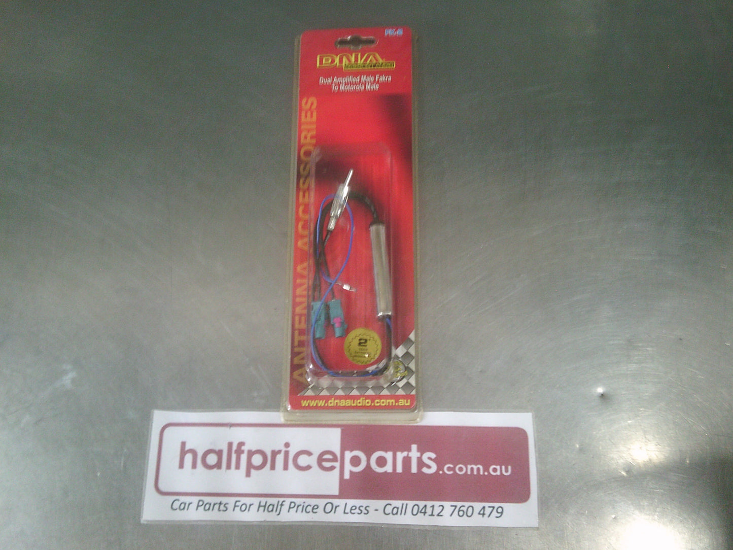 DNA Dual Amp Male Fakra To Standard Male Antenna New Part