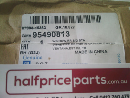 Holden JH Cruze Genuine Left Hand Rear Side Quarter Glass New Part