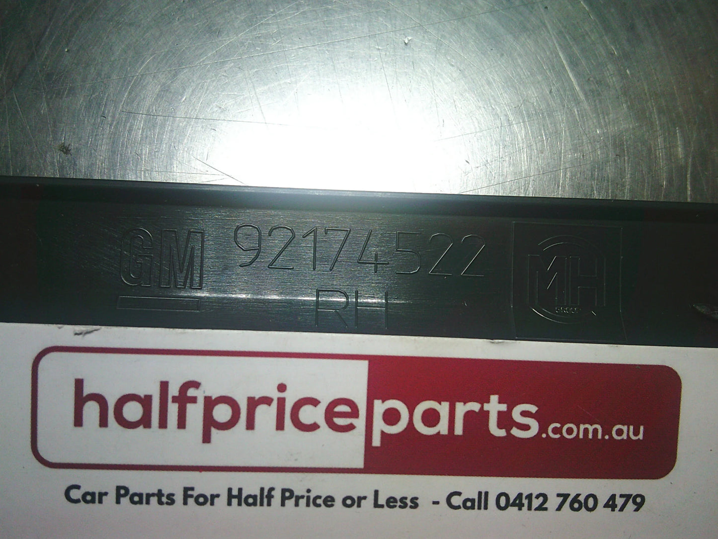 Holden HSV VE/WM Statesman Genuine Right Hand Rear Bumper Rub Strip (Pitch Black) New Part