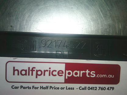 Holden HSV VE/WM Statesman Genuine Right Hand Rear Bumper Rub Strip (Pitch Black) New Part