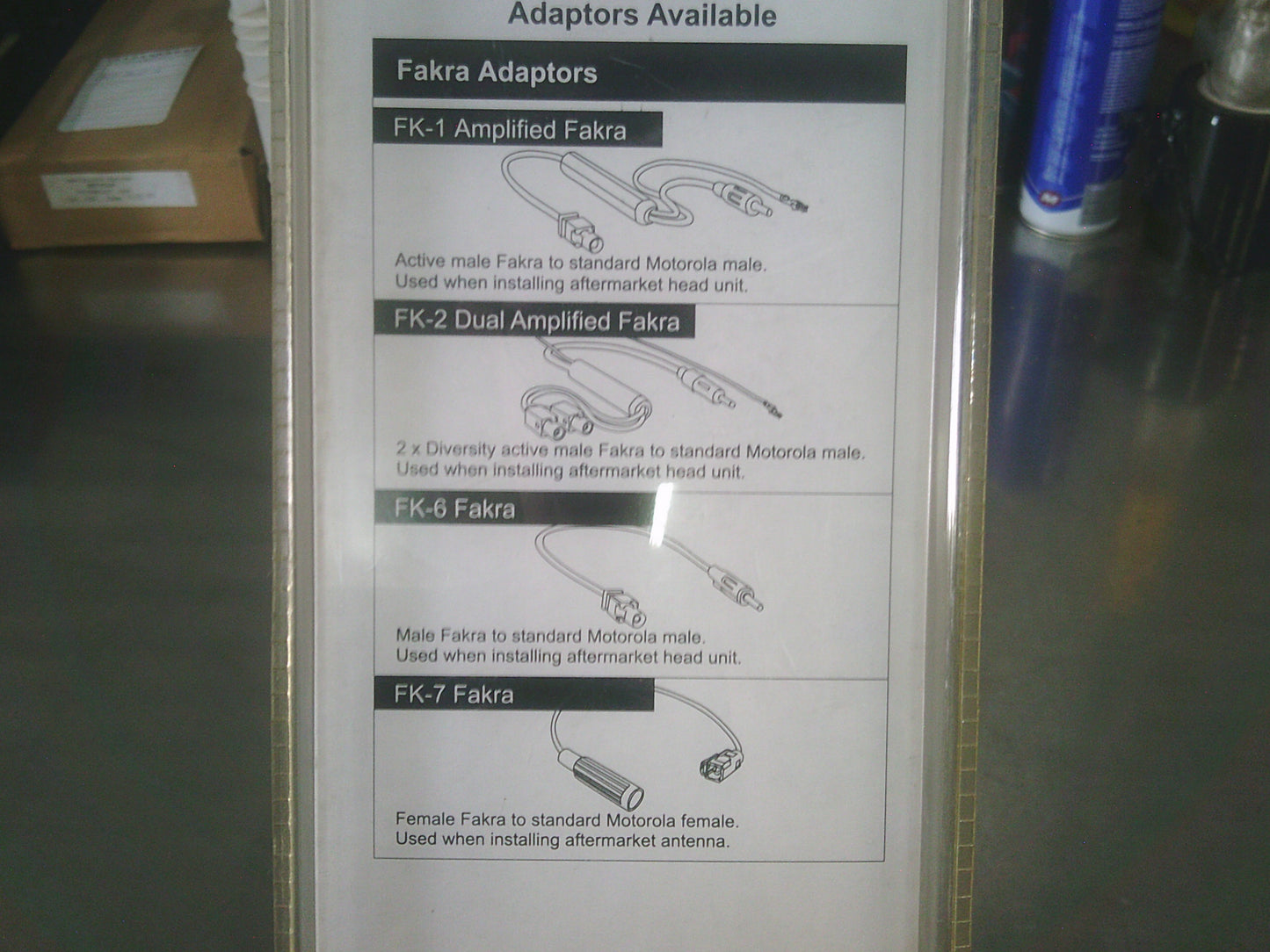 DNA Dual Amp Male Fakra To Standard Male Antenna New Part