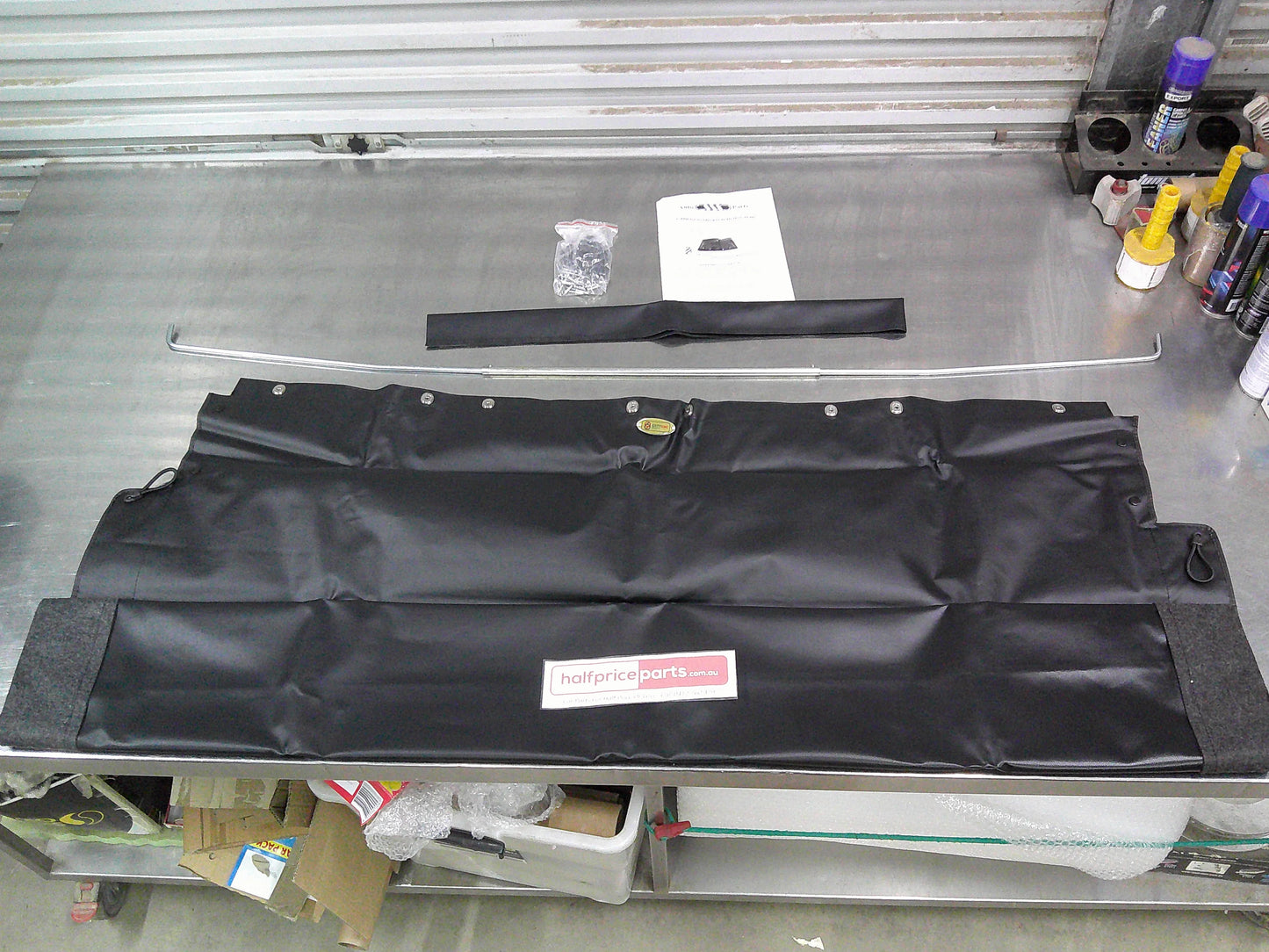 Nissan Navara D22 Dual Cab Tonneau Cover Kit (Bungee Clips) New Part