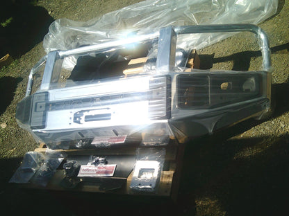 Toyota Landcruiser 300 Series GX/GXL/VX/Sahara ZX/GR-S Genuine Polished Alloy Bull Bar New Part