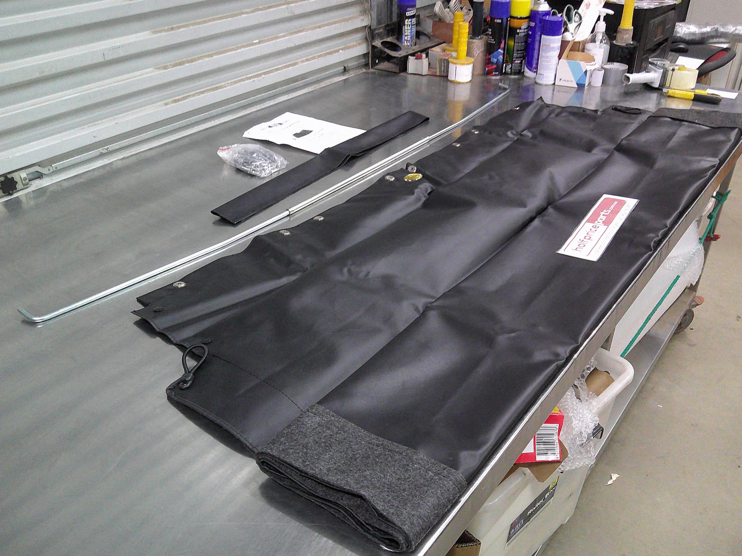 Nissan Navara D22 Dual Cab Tonneau Cover Kit (Bungee Clips) New Part