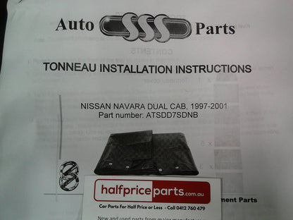 Nissan Navara D22 Dual Cab Tonneau Cover Kit (Bungee Clips) New Part