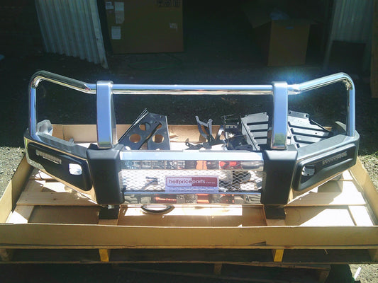 Toyota Landcruiser Prado 150 GXL Genuine Polished Ally Bull Bar Complete Kit New Part