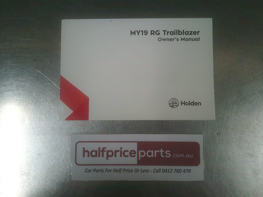Holden RG Trailblazer Genuine Owner Manual New Part