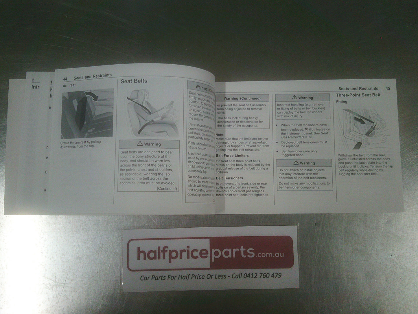 Holden RG Trailblazer Genuine Owner Manual New Part