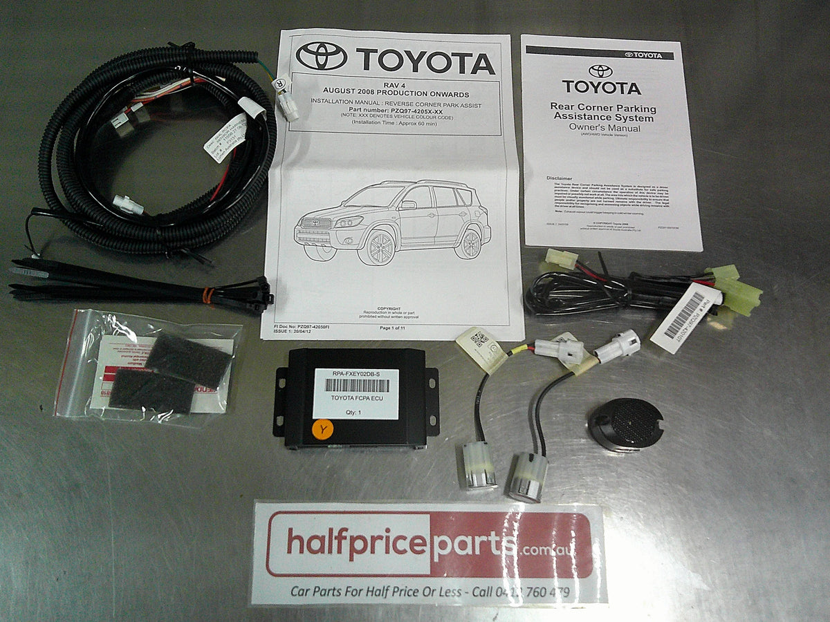 Toyota Rav4 Genuine Rear Corner Park Assistance Kit (Factory Silver) New Part