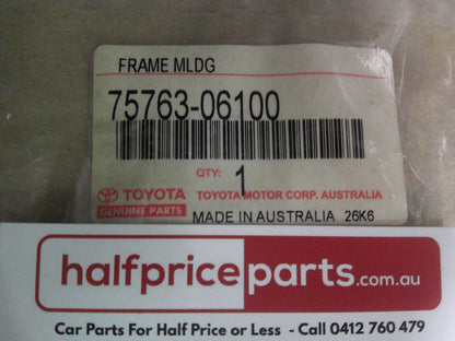 Toyota Camry Sedan Genuine Right Hand Rear Upper Chrome Window Frame Moulding New Part.