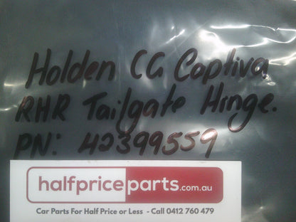 Holden CG Captiva Right Hand Rear Tailgate Hinge New Part