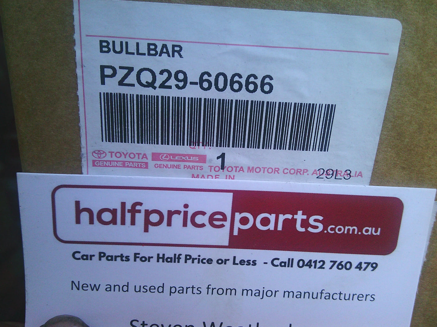 Toyota Landcruiser Prado 150 GXL Genuine Polished Ally Bull Bar Complete Kit New Part