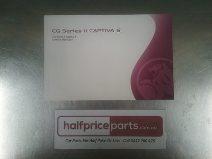Holden CG Captiva 5 Series 2 Genuine Owners Manual New Part