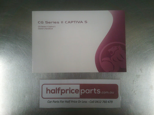 Holden CG Captiva 5 Series 2 Genuine Owners Manual New Part
