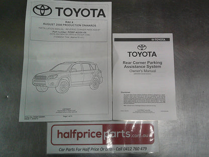 Toyota Rav4 Genuine Rear Corner Park Assistance Kit (Factory Silver) New Part