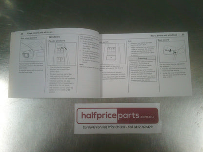 Holden CG Captiva 5 Series 2 Genuine Owners Manual New Part