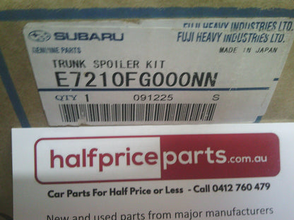 Subaru Impreza WRX/STI/R/RS Genuine Rear Boot Spoiler Kit (Factory Primer) New Part