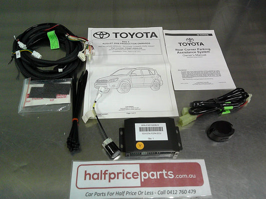 Toyota Rav4 Genuine Rear Corner Park Assistance Kit (Factory Black Missing 1 Sensor) New Part
