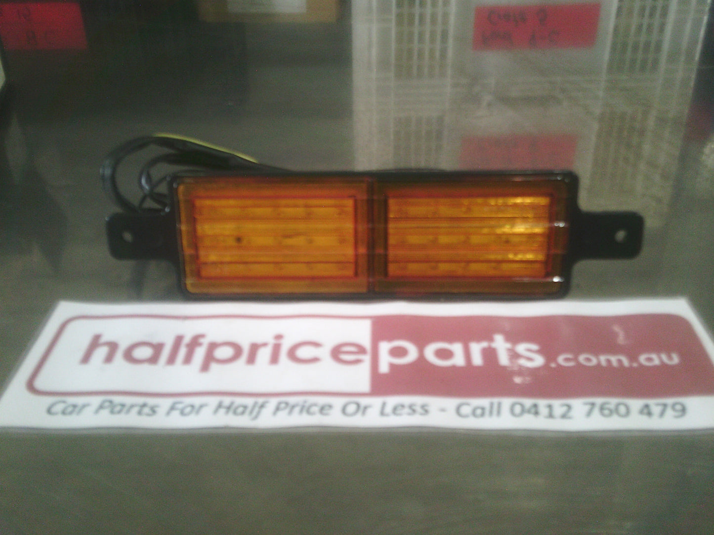 Amber Indicator Lens With Side Tabs 30 LEDS New Part