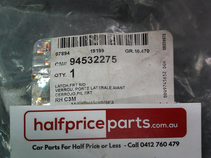 Holden TM Barina Genuine Front Right Hand (Drivers) Door Latch Assembly New Part