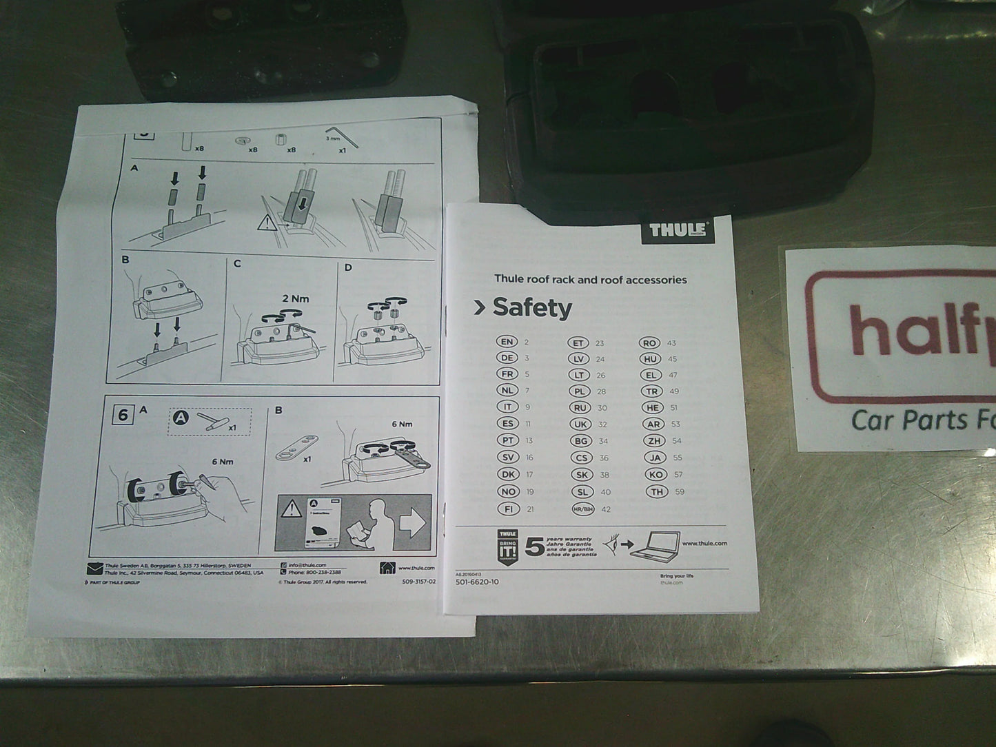 Subaru Liberty Sedan Genuine Roof Cross Bar Kit New Part