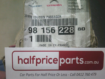 Peugeot 5008 GT/ Citroen DS Genuine Passenger Seat Cushion Cover - New Part