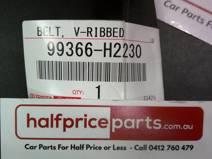 Toyota Genuine V-Ribbed Belt Suits Toyota/Ford/Holden/Jeep/Lexus/SAAB New Part