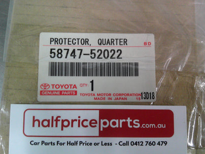 Toyota Echo Genuine Right Hand Rear Quarter Panel Stone Guard Protector New Part