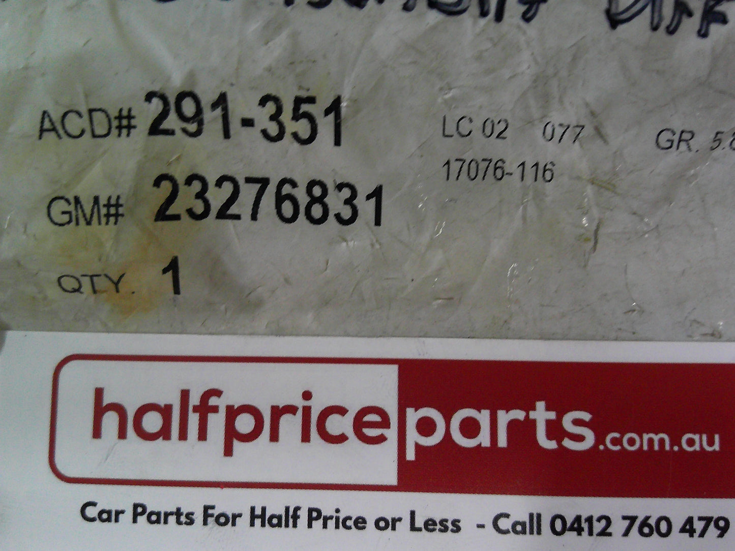 Holden Acadia Genuine Rear Axel Differential Pinion Seal New Part