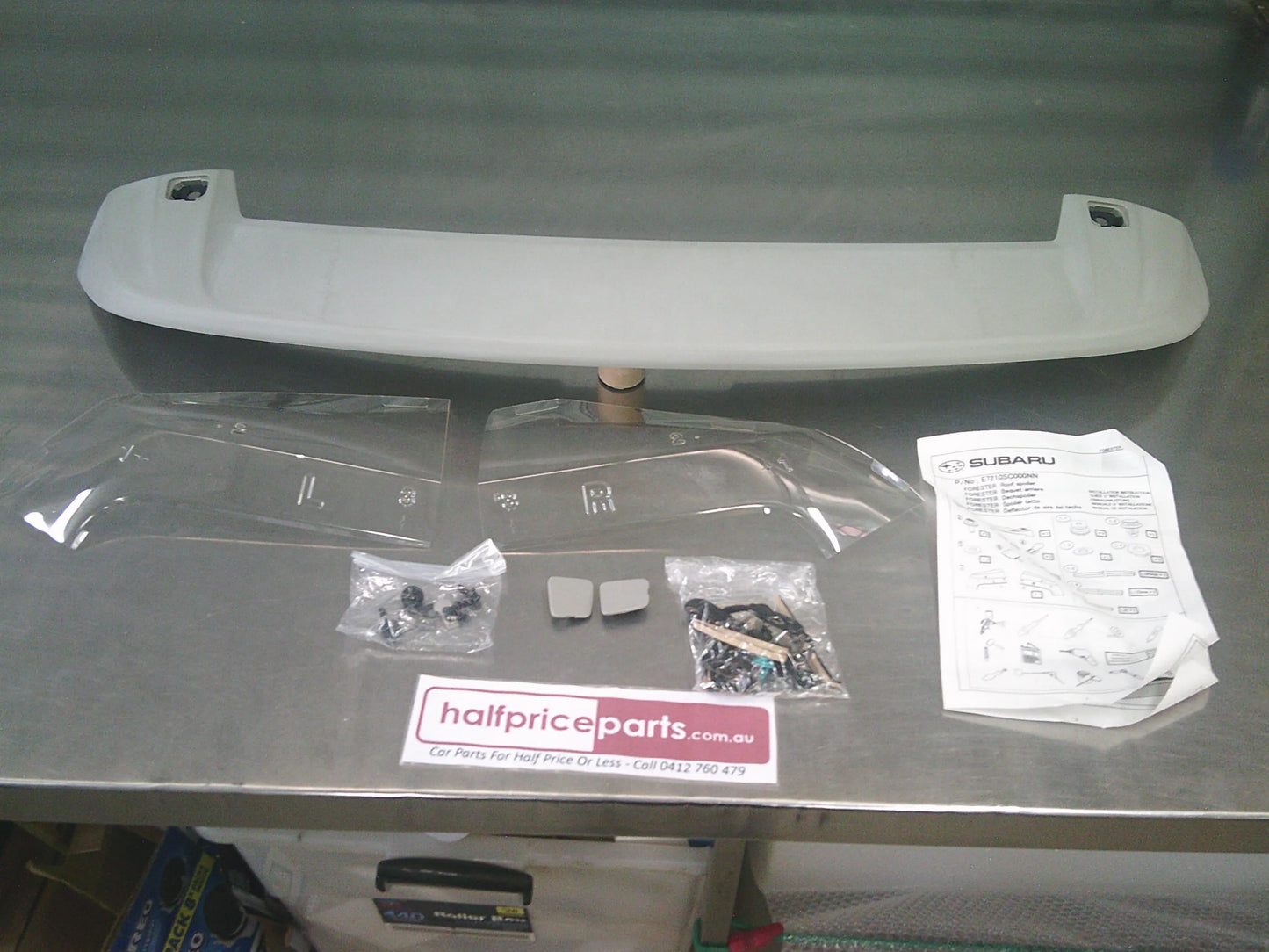 Subaru Forester Wagon Genuine Rear Door Upper Roof Spoiler (Unpainted) New Part
