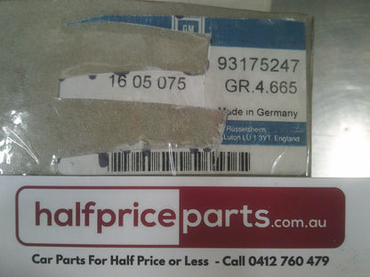 Holden TS Astra Genuine Right Hand Rear Disc Caliper Damper Weight Kit New Part