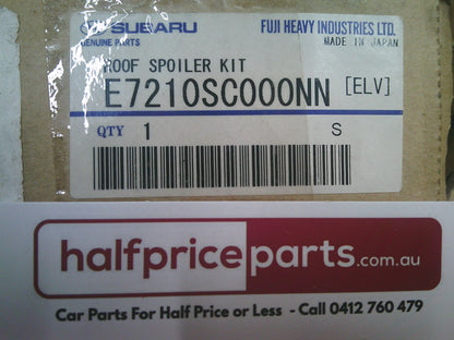 Subaru Forester Wagon Genuine Rear Door Upper Roof Spoiler (Unpainted) New Part