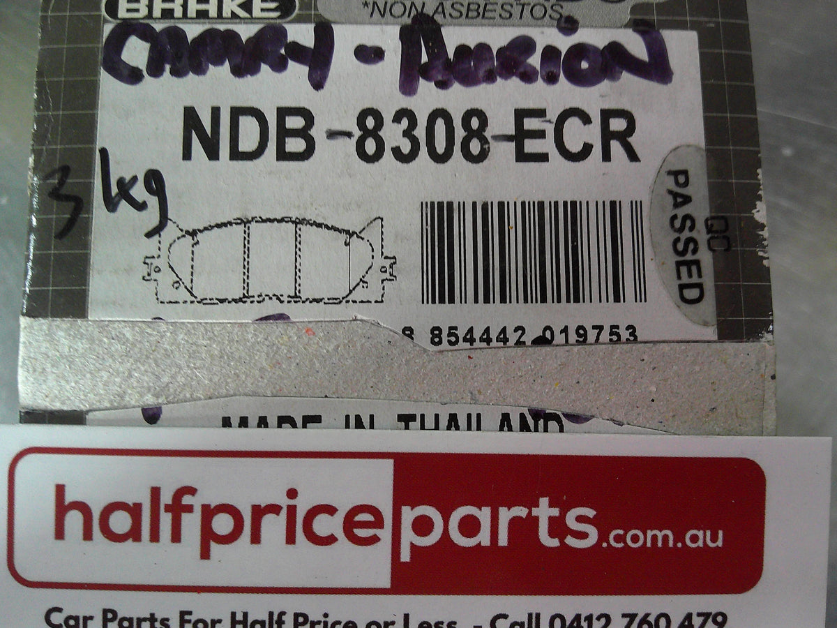 N-Brake Front Brake Pad Set Suits Toyota Aurion/Camry New Part