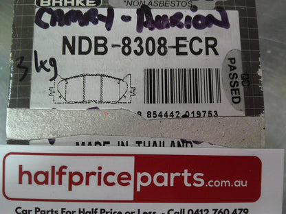 N-Brake Front Brake Pad Set Suits Toyota Aurion/Camry New Part