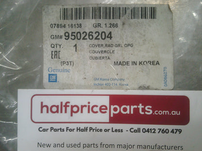 Holden TM Barina Genuine Front Grille Opening Cover New Part