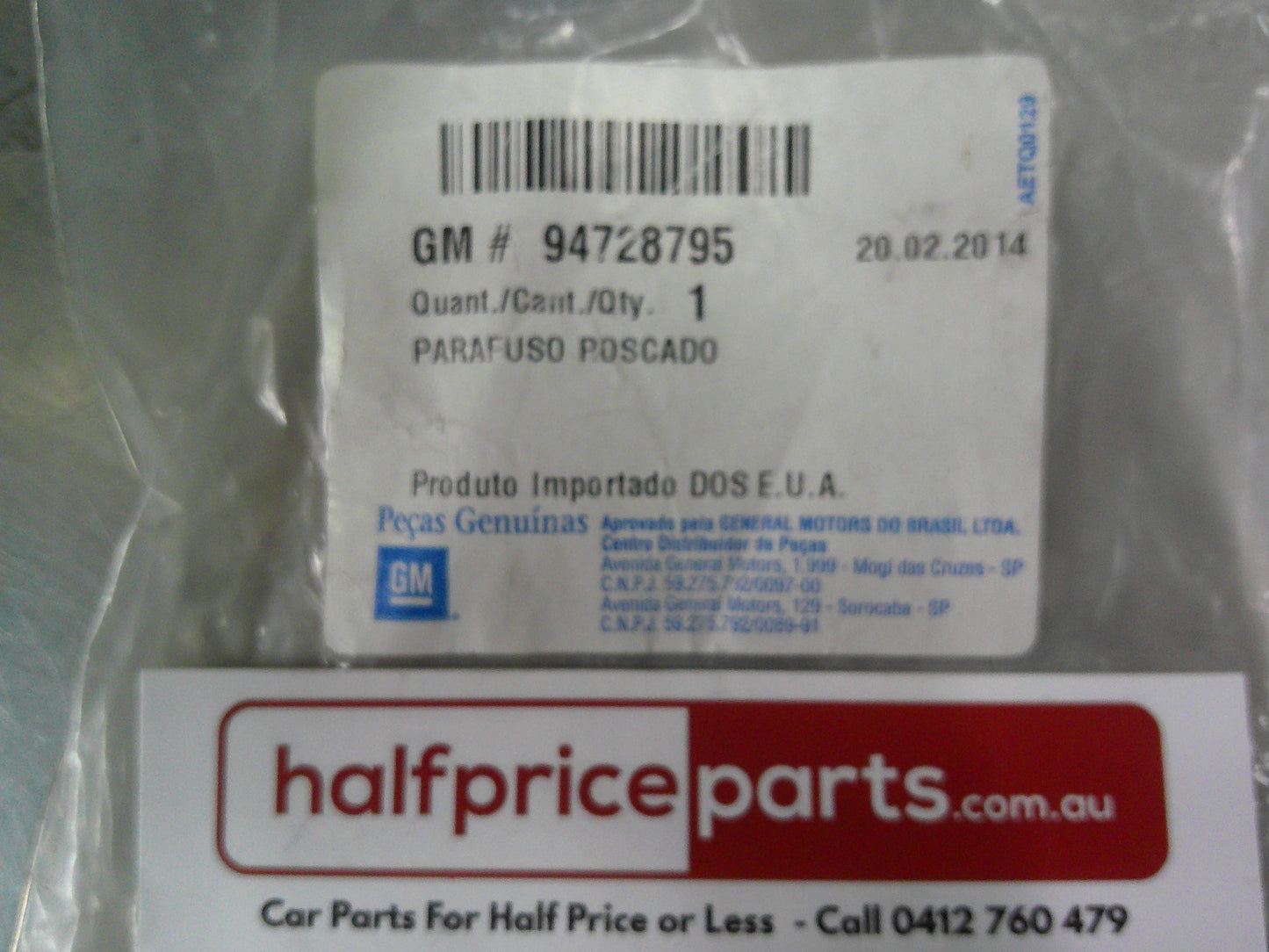 Holden RG Colorado/Traiblazer Genuine Rear Brake Calliper Bracket Bolt New Part