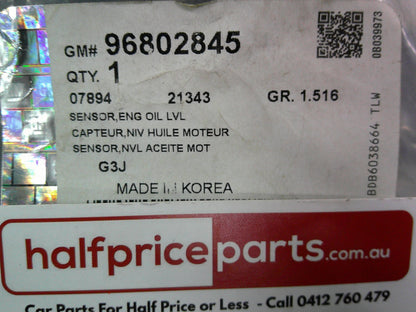 Holden JK Cruze Genuine Oil Level Sensor Assembly New Part