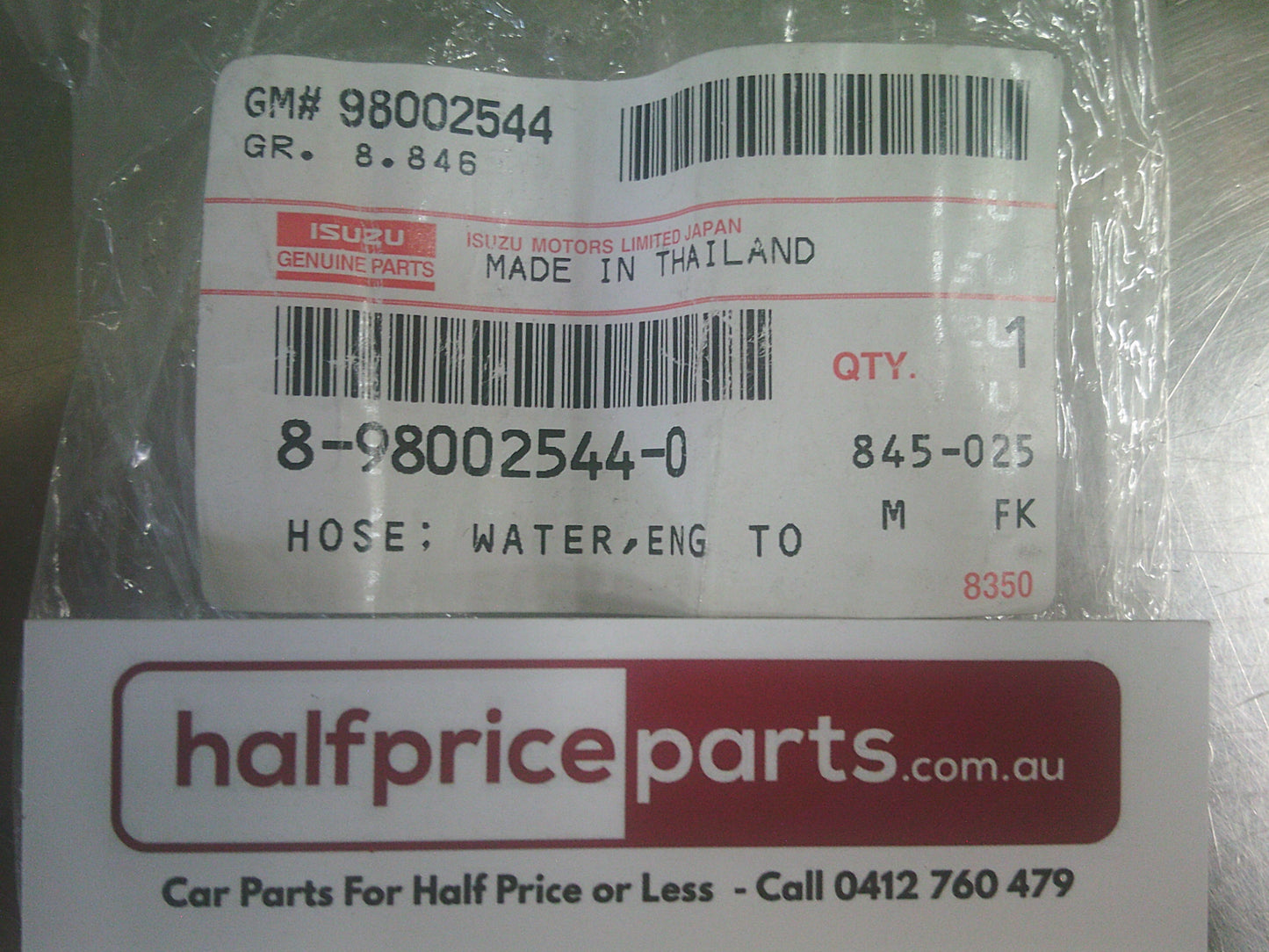 Holden RA Rodeo Genuine Engine To Heater Unit Water Hose - New Part