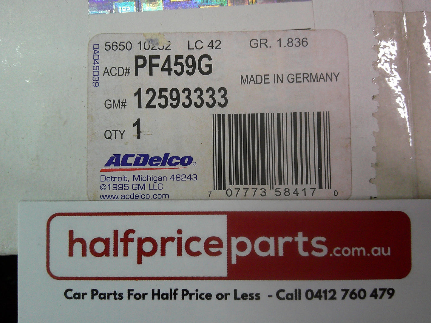 ACDelco Oil Filter Suits Alfa Romeo/Holden/SAAB New Part