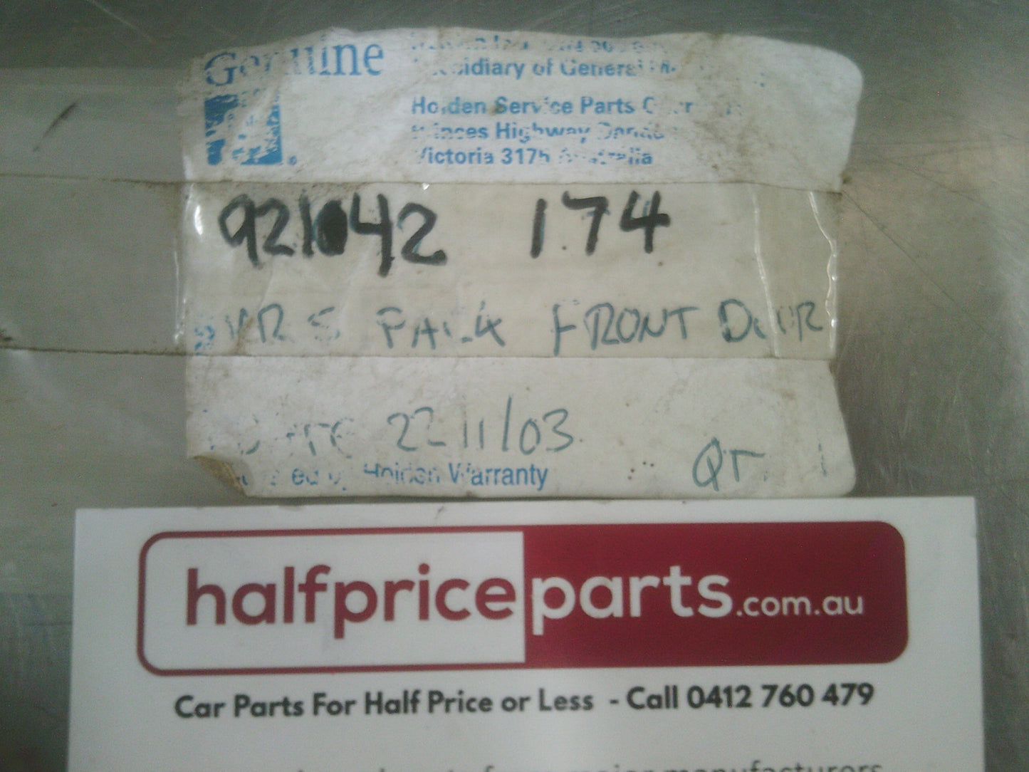 Holden Commodore VR S Pac Genuine Front Door Moulding New Part